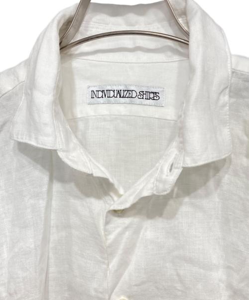 INDIVIDUALIZED SHIRTS（インディビジュアライズドシャツ）INDIVIDUALIZED SHIRTS (インディビジュアライズドシャツ) リネンロングスリーブシャツ ホワイト サイズ:-の古着・服飾アイテム