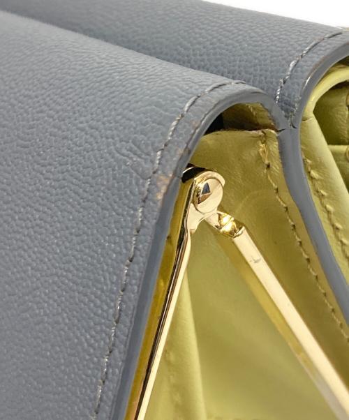 PAUL SMITH（ポールスミス）Paul Smith (ポールスミス) ラブレターがま口3つ折りウォレット イエロー×スカイブルーの古着・服飾アイテム