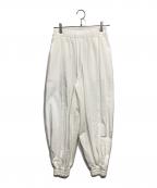 LOHENローヘン）の古着「ハイカウント バルーンパンツ」｜ホワイト