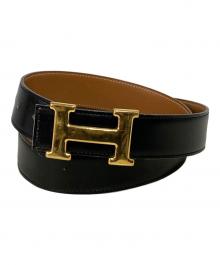 HERMES（エルメス）の古着「Hバックルコンスタンスベルト」｜ブラック