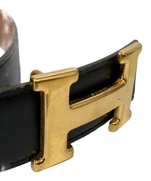 HERMES（エルメス）HERMES (エルメス) Hバックルコンスタンスベルト ブラックの古着・服飾アイテム