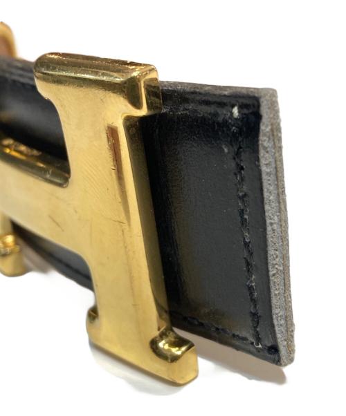 HERMES（エルメス）HERMES (エルメス) Hバックルコンスタンスベルト ブラックの古着・服飾アイテム