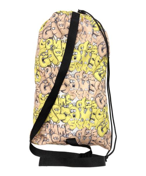 COMME des GARCONS SHIRT（コムデギャルソンシャツ）COMME des GARCONS SHIRT (コムデギャルソンシャツ) KAWS (カウズ) コラボレーションバッグ ベージュ×イエローの古着・服飾アイテム