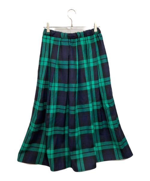 O'NEIL OF DUBLIN（オニールオブダブリン）O'NEIL OF DUBLIN (オニールオブダブリン) チェックプリーツスカート グリーン サイズ:Fの古着・服飾アイテム