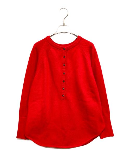 JOURNAL STANDARD（ジャーナルスタンダード）JOURNAL STANDARD (ジャーナルスタンダード) ウールミックス2WAYビッグプルオーバー レッド サイズ:Fの古着・服飾アイテム