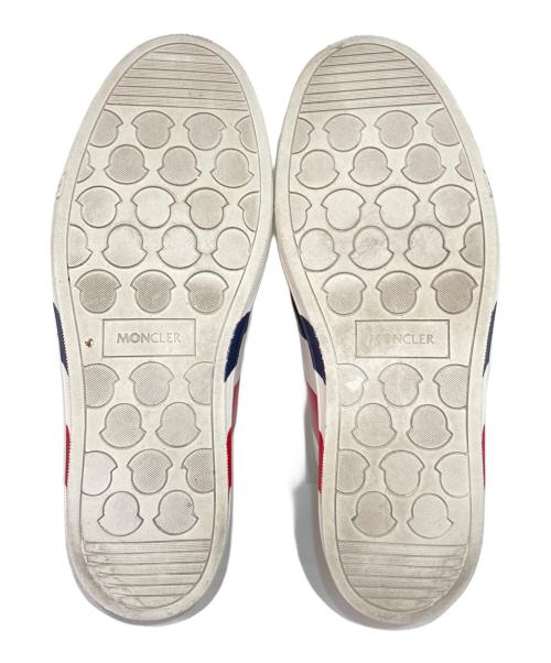 MONCLER（モンクレール）MONCLER (モンクレール) モンペリエ-ローカットスニーカー レッド×ホワイト サイズ:43の古着・服飾アイテム