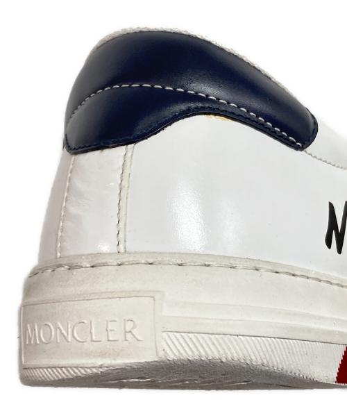MONCLER（モンクレール）MONCLER (モンクレール) モンペリエ-ローカットスニーカー レッド×ホワイト サイズ:43の古着・服飾アイテム