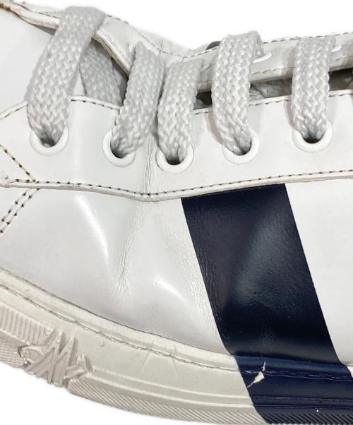 MONCLER（モンクレール）MONCLER (モンクレール) モンペリエ-ローカットスニーカー レッド×ホワイト サイズ:43の古着・服飾アイテム