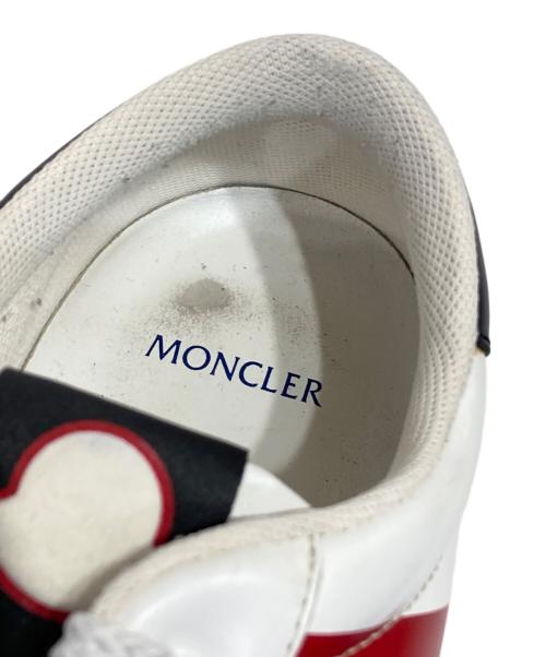 MONCLER（モンクレール）MONCLER (モンクレール) モンペリエ-ローカットスニーカー レッド×ホワイト サイズ:43の古着・服飾アイテム