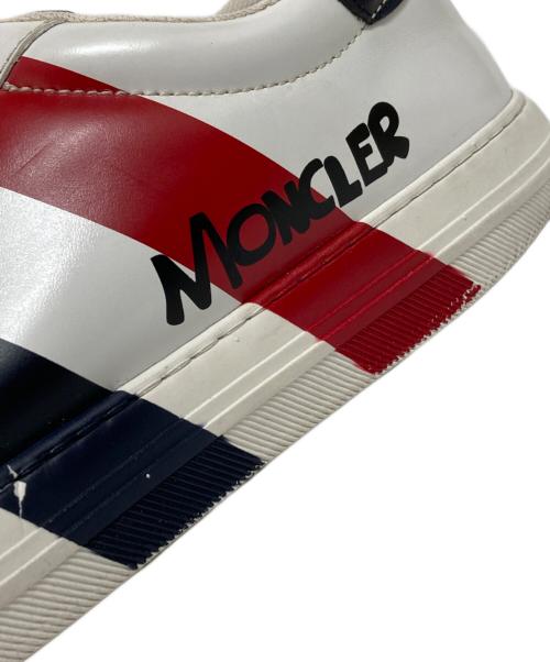 MONCLER（モンクレール）MONCLER (モンクレール) モンペリエ-ローカットスニーカー レッド×ホワイト サイズ:43の古着・服飾アイテム