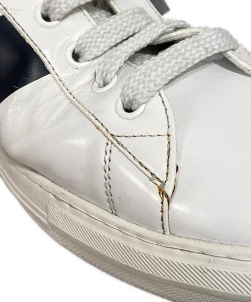 MONCLER（モンクレール）MONCLER (モンクレール) モンペリエ-ローカットスニーカー レッド×ホワイト サイズ:43の古着・服飾アイテム