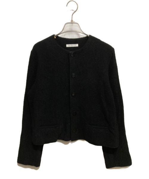 GALERIE VIE（ギャルリーヴィー）GALERIE VIE (ギャルリーヴィー) ファインブークレー クルーネックジャケット ブラック サイズ:Fの古着・服飾アイテム