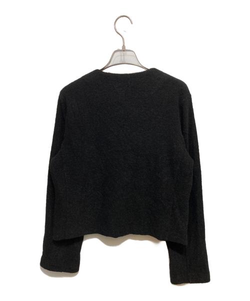 GALERIE VIE（ギャルリーヴィー）GALERIE VIE (ギャルリーヴィー) ファインブークレー クルーネックジャケット ブラック サイズ:Fの古着・服飾アイテム