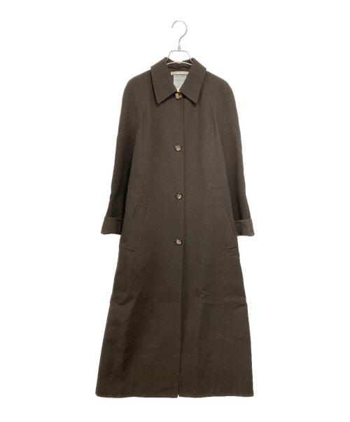 CELINE（セリーヌ）CELINE (セリーヌ) ウールカシミヤラグランコート ブラウン サイズ:38の古着・服飾アイテム