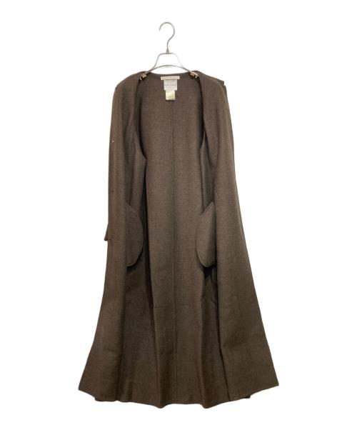 CELINE（セリーヌ）CELINE (セリーヌ) ウールカシミヤラグランコート ブラウン サイズ:38の古着・服飾アイテム