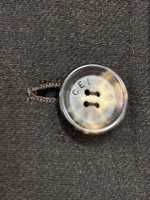 CELINE（セリーヌ）CELINE (セリーヌ) ウールカシミヤラグランコート ブラウン サイズ:38の古着・服飾アイテム