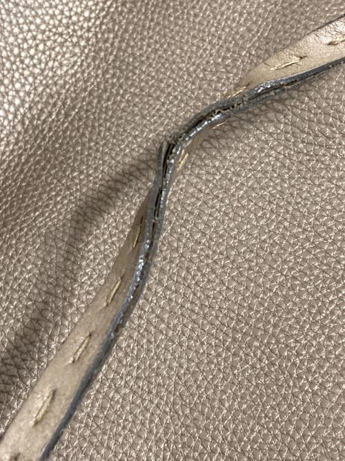 FENDI（フェンディ）FENDI (フェンディ) セレリア ステッチ トートバッグ ブラウンの古着・服飾アイテム