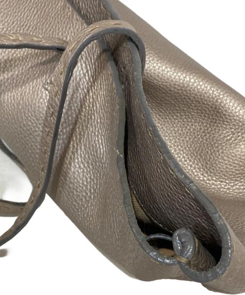 FENDI（フェンディ）FENDI (フェンディ) セレリア ステッチ トートバッグ ブラウンの古着・服飾アイテム