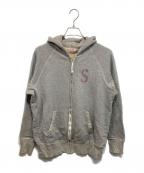 WAREHOUSEウエアハウス）の古着「Sロゴパーカー」｜ライトグレー