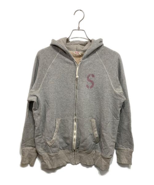 WAREHOUSE（ウエアハウス）WAREHOUSE (ウエアハウス) Sロゴパーカー ライトグレー サイズ:44の古着・服飾アイテム