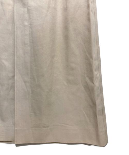 BLAMINK（ブラミンク）BLAMINK (ブラミンク) ウールコットン ロングトラペーズスカート ベージュ サイズ:38の古着・服飾アイテム