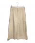 BLAMINK（ブラミンク）の古着「ウールコットン ロングトラペーズスカート」｜ベージュ
