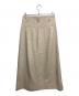 BLAMINK (ブラミンク) ウールコットン ロングトラペーズスカート ベージュ サイズ:38：8000円