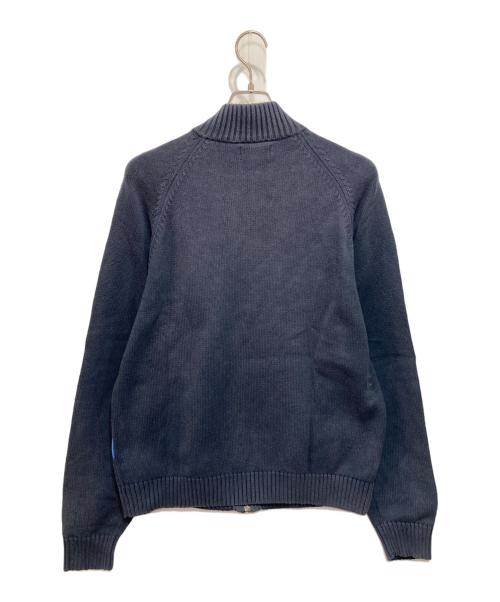 FRED PERRY（フレッドペリー）FRED PERRY (フレッドペリー) ニットトラックジャケット ネイビー×ブルー サイズ:Ｍの古着・服飾アイテム
