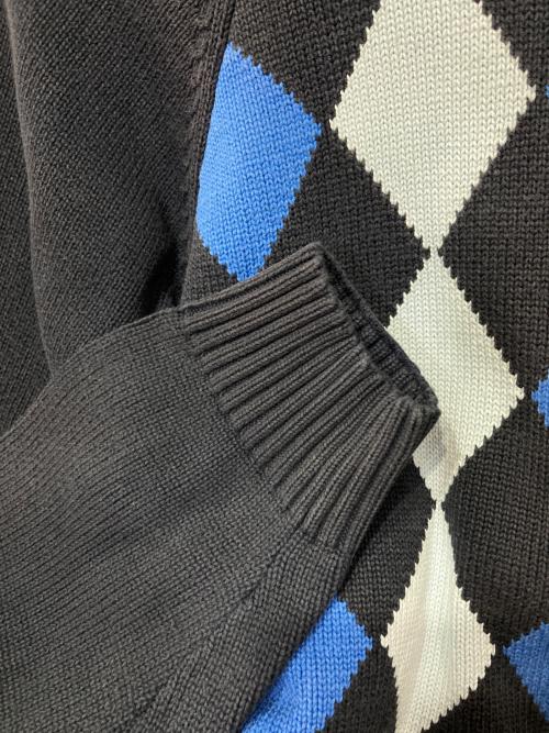 FRED PERRY（フレッドペリー）FRED PERRY (フレッドペリー) ニットトラックジャケット ネイビー×ブルー サイズ:Ｍの古着・服飾アイテム