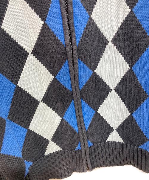 FRED PERRY（フレッドペリー）FRED PERRY (フレッドペリー) ニットトラックジャケット ネイビー×ブルー サイズ:Ｍの古着・服飾アイテム