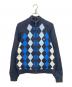 FRED PERRY（フレッドペリー）の古着「ニットトラックジャケット」｜ネイビー×ブルー