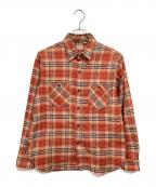 SUGAR CANEシュガーケーン）の古着「ネルシャツ」｜ネイビー×ベージュ