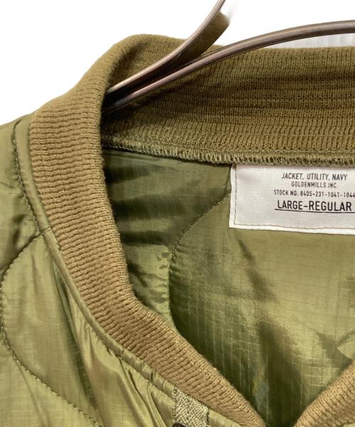 GOLDEN MILLES（ゴールデンマイルズ）GOLDEN MILLES (ゴールデンマイルズ) キルティングジャケット オリーブ サイズ:LARGE-REGULARの古着・服飾アイテム