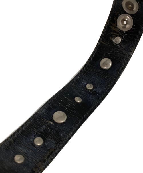 Vivienne Westwood（ヴィヴィアンウエストウッド）Vivienne Westwood (ヴィヴィアンウエストウッド) スタッズレザーバングル ブラックの古着・服飾アイテム