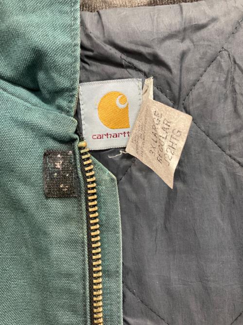CarHartt（カーハート）CarHartt (カーハート) トラディショナルジャケット グレー×グリーン サイズ:3XLの古着・服飾アイテム