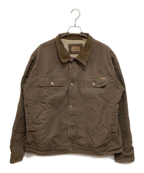 WOOLRICH（ウールリッチ）WOOLRICH (ウールリッチ) 裏ボアデニムジャケット ブラウン サイズ:XXLの古着・服飾アイテム