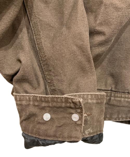 WOOLRICH（ウールリッチ）WOOLRICH (ウールリッチ) 裏ボアデニムジャケット ブラウン サイズ:XXLの古着・服飾アイテム