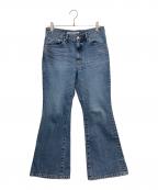 JOHN LAWRENCE SULLIVANジョン ローレンス サリバン）の古着「FLARED DENIM PANTS」｜インディゴ