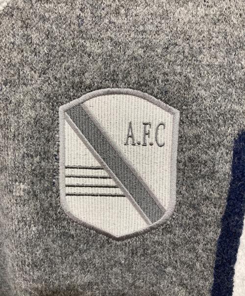 ATMOS（アトモス）atmos (アトモス) Knit Soccer Polo Shirt GRAY/ニット サッカー ポロシャツ グレー サイズ:XLの古着・服飾アイテム