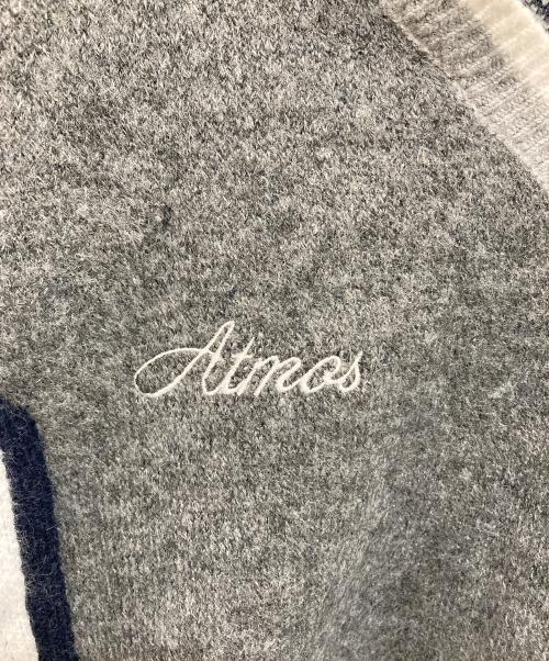 ATMOS（アトモス）atmos (アトモス) Knit Soccer Polo Shirt GRAY/ニット サッカー ポロシャツ グレー サイズ:XLの古着・服飾アイテム