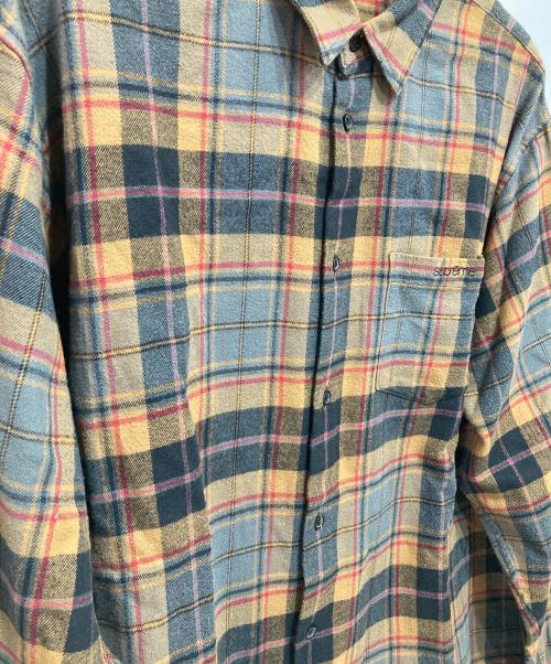 SUPREME（シュプリーム）Supreme (シュプリーム) 22AW Plaid Flannel Shirt /クラシックロゴチェックネルシャツ ブラウン サイズ:Lの古着・服飾アイテム