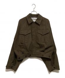 DAIRIKU（ダイリク）の古着「Big-Sleeve British JKT」｜カーキ