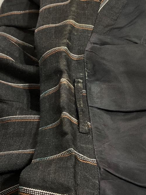 COMME des GARCONS HOMME（コムデギャルソン オム）COMME des GARCONS HOMME (コムデギャルソン オム) 3Bウールテーラードジャケット グレー×ブラック サイズ:Sの古着・服飾アイテム