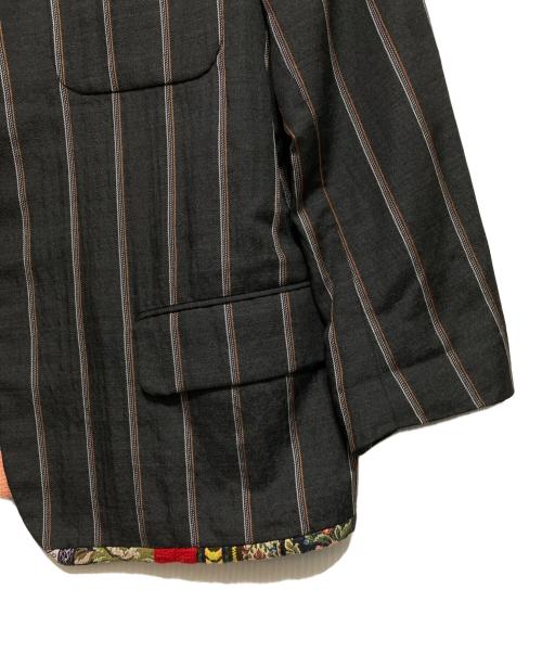 COMME des GARCONS HOMME（コムデギャルソン オム）COMME des GARCONS HOMME (コムデギャルソン オム) 3Bウールテーラードジャケット グレー×ブラック サイズ:Sの古着・服飾アイテム