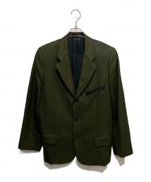 COMME des GARCONS HOMME PLUS（コムデギャルソンオムプリュス）の古着「3Bウールテーラードジャケット」｜オリーブ