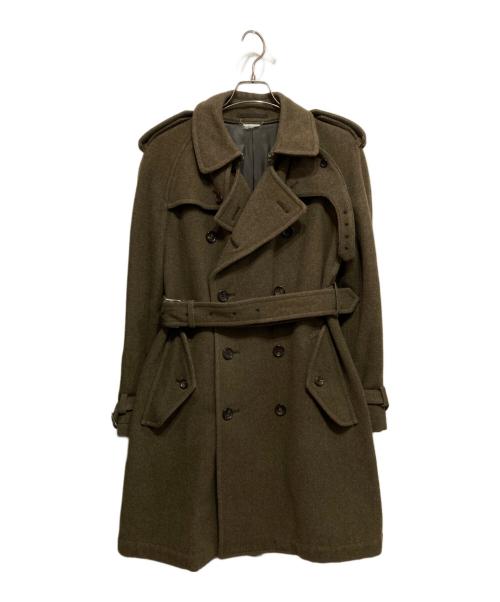 COMME des GARCONS HOMME PLUS（コムデギャルソンオムプリュス）COMME des GARCONS HOMME PLUS (コムデギャルソンオムプリュス) ウールナイロンミリタリーコート カーキ サイズ:Sの古着・服飾アイテム