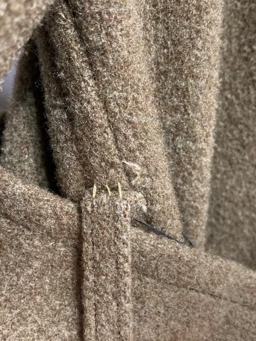 COMME des GARCONS HOMME PLUS（コムデギャルソンオムプリュス）COMME des GARCONS HOMME PLUS (コムデギャルソンオムプリュス) ウールナイロンミリタリーコート カーキ サイズ:Sの古着・服飾アイテム