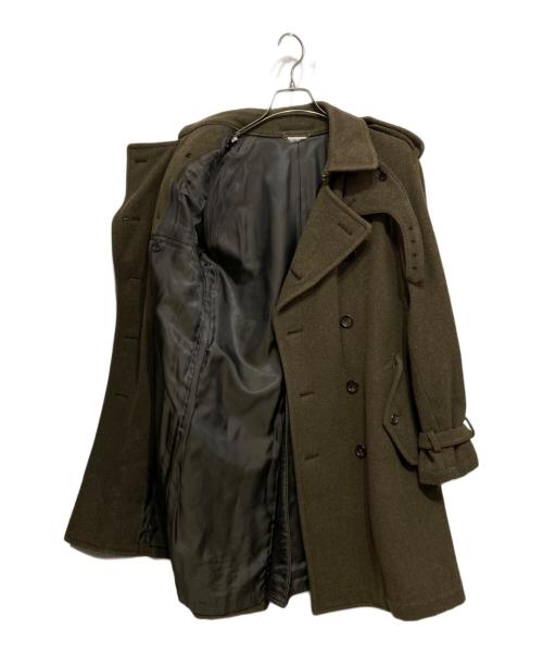 COMME des GARCONS HOMME PLUS（コムデギャルソンオムプリュス）COMME des GARCONS HOMME PLUS (コムデギャルソンオムプリュス) ウールナイロンミリタリーコート カーキ サイズ:Sの古着・服飾アイテム