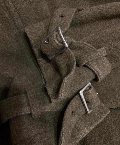 COMME des GARCONS HOMME PLUS（コムデギャルソンオムプリュス）COMME des GARCONS HOMME PLUS (コムデギャルソンオムプリュス) ウールナイロンミリタリーコート カーキ サイズ:Sの古着・服飾アイテム