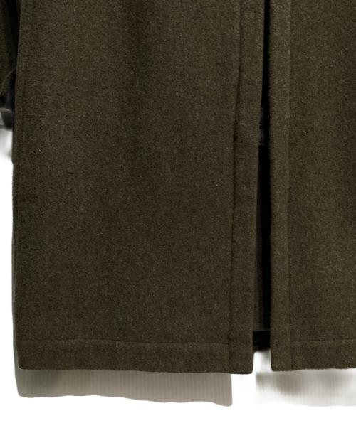 COMME des GARCONS HOMME PLUS（コムデギャルソンオムプリュス）COMME des GARCONS HOMME PLUS (コムデギャルソンオムプリュス) ウールナイロンミリタリーコート カーキ サイズ:Sの古着・服飾アイテム